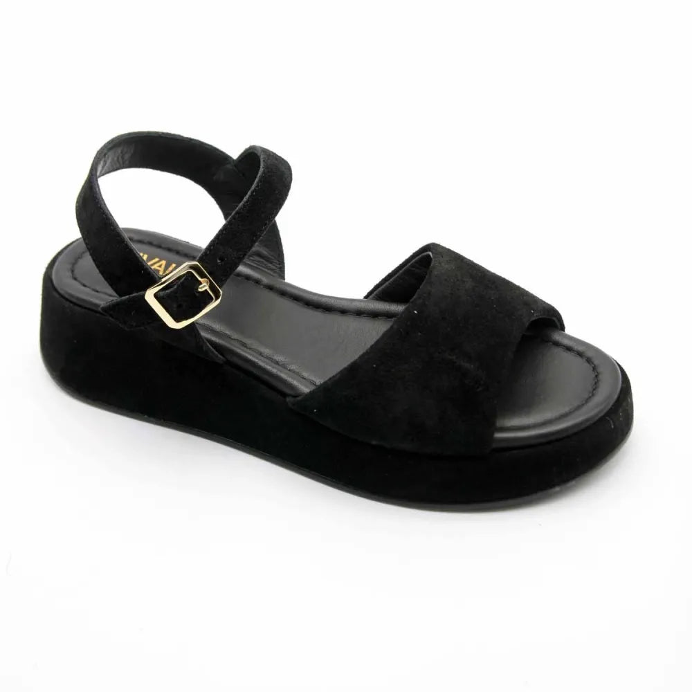 SANDALE GLR-1080 CUIR-VELOURS NOIR