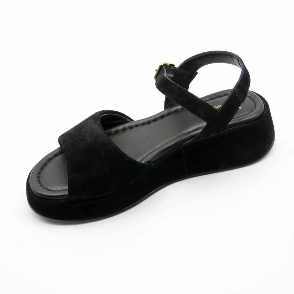 SANDALE GLR-1080 CUIR-VELOURS NOIR