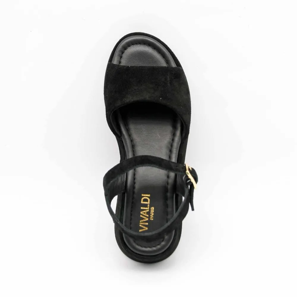 SANDALE GLR-1080 CUIR-VELOURS NOIR