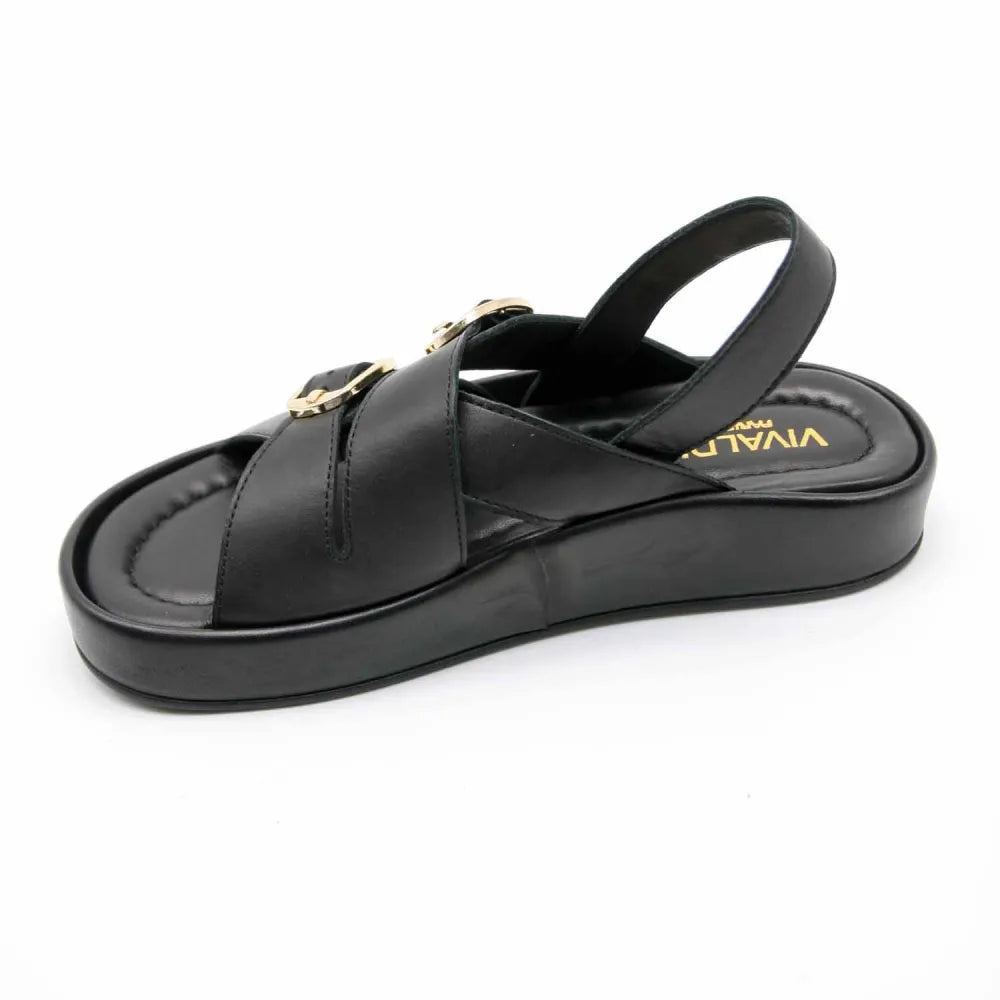 SANDALE RIO-1138 CUIR NOIR