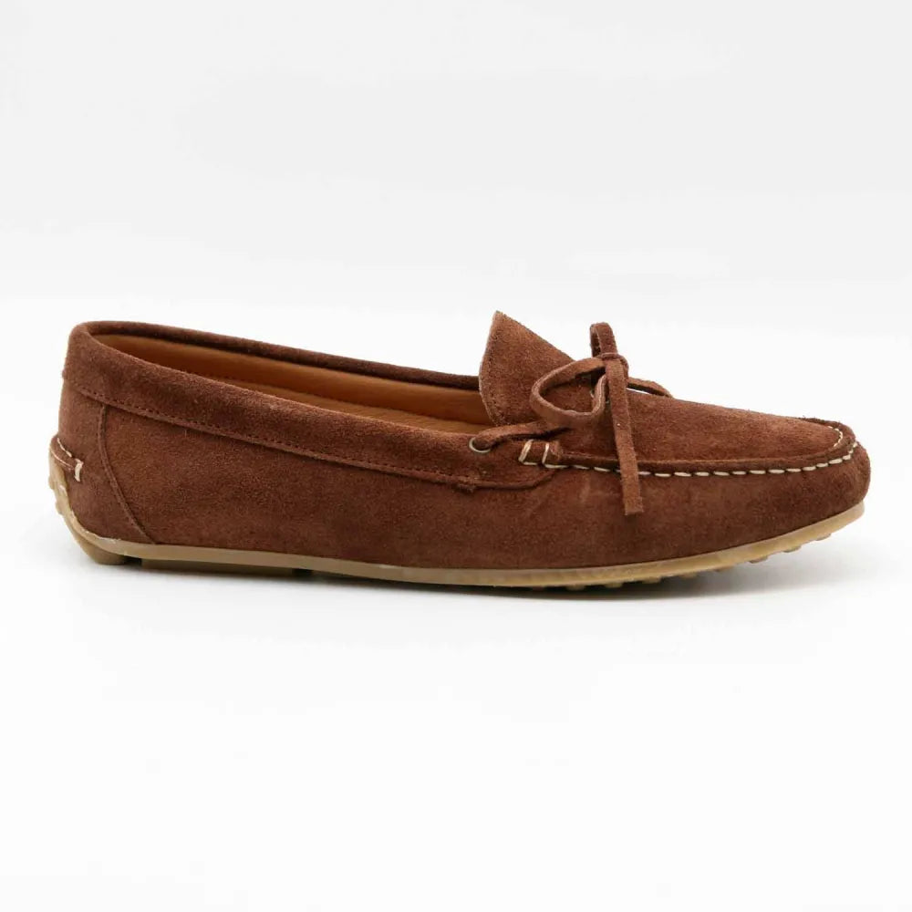 MOCASSINS 08406 CUIR-VELOURS MARRON