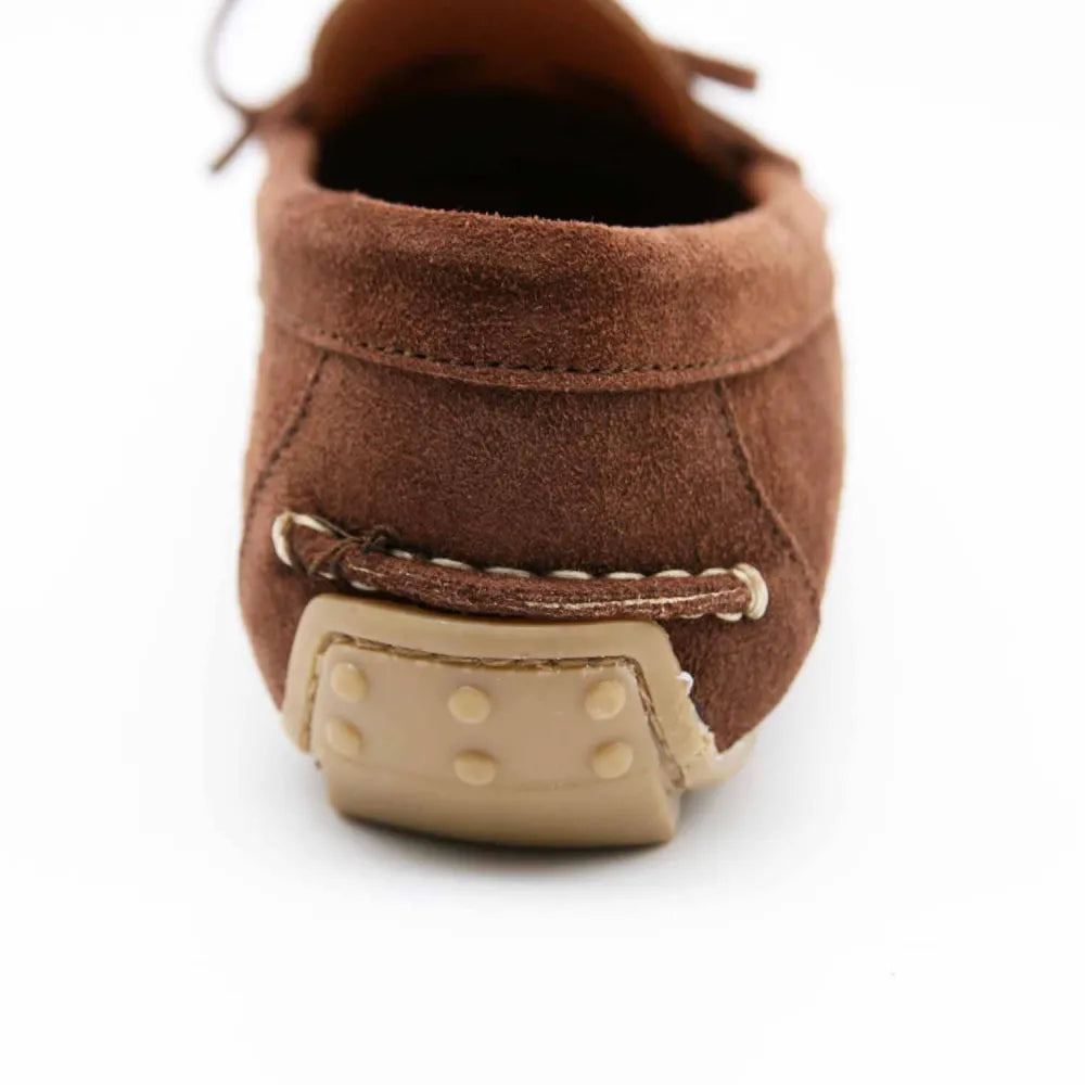 MOCASSINS 08406 CUIR-VELOURS MARRON