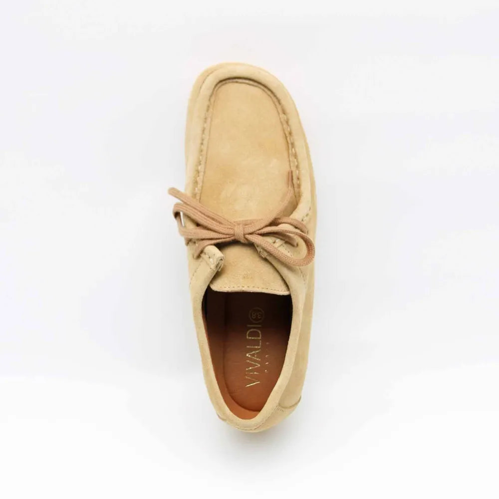 MOCASSIN 08413 CUIR-VELOURS CAMEL