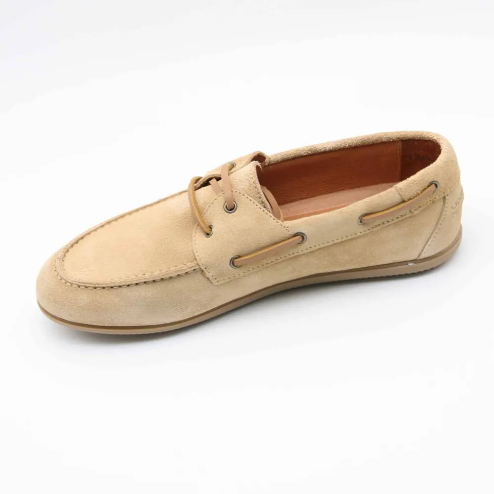 MOCASSIN 08423 CUIR-VELOURS CAMEL