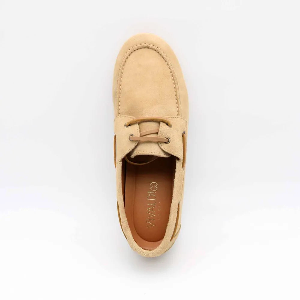 MOCASSIN 08423 CUIR-VELOURS CAMEL