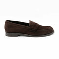 MOCASSIN CARIE CUIR-VELOURS MARRON