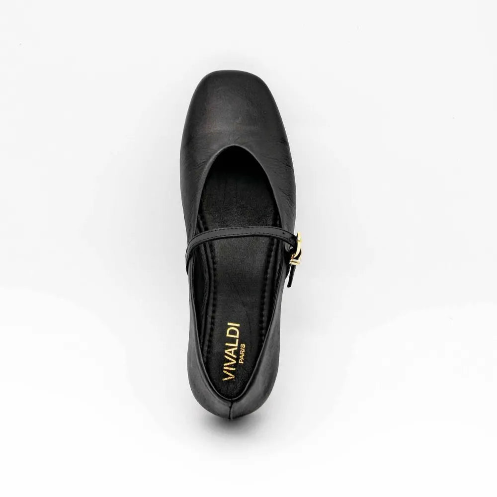 BALLERINES 223-2150 CUIR-NAPPA NOIR