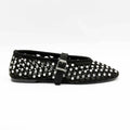 BALLERINE 724 CUIR-VELOURS NOIR