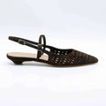 SLINGBACK HOPE8 CUIR VELOURS MARRON