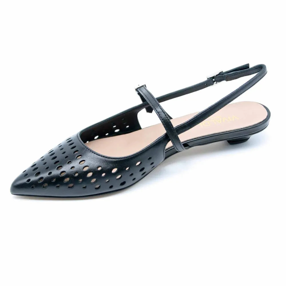 SLINGBACK HOPE8 CUIR NOIR