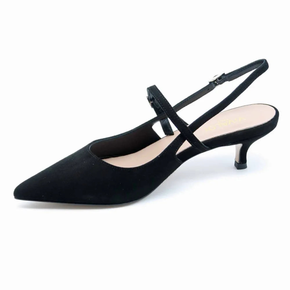 SLINGBACK FANY20 CUIR VELOURS NOIR