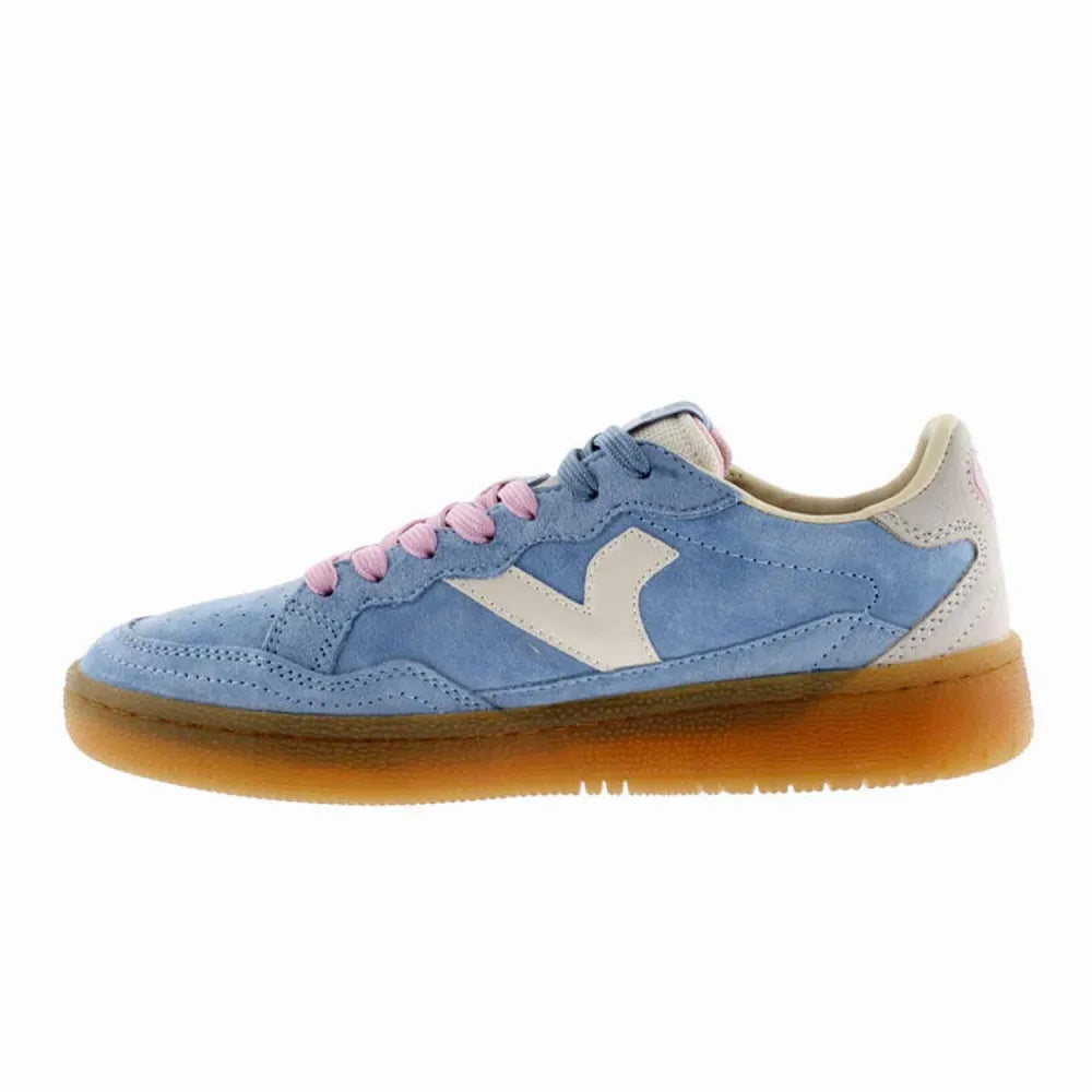 BASKETS VICTORIA 8806107 CUIR-VELOURS BLEU CIEL