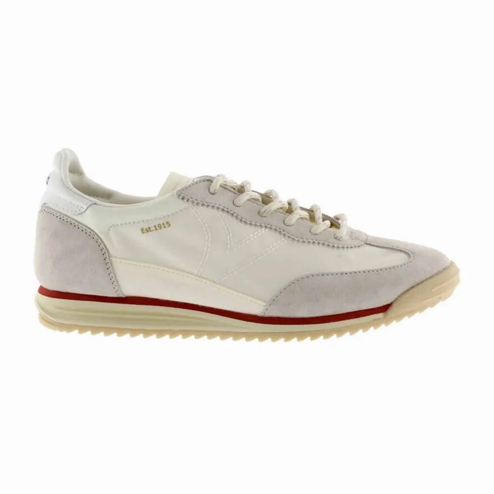 BASKETS VICTORIA 1158108 VEAU VELOURS ET NYLON IVOIRE