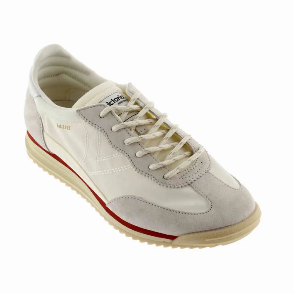 BASKETS VICTORIA 1158108 VEAU VELOURS ET NYLON IVOIRE
