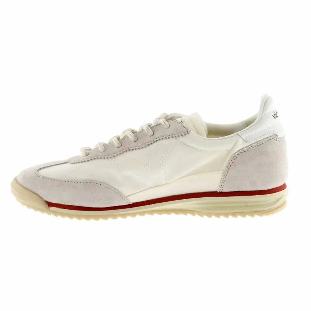 BASKETS VICTORIA 1158108 VEAU VELOURS ET NYLON IVOIRE