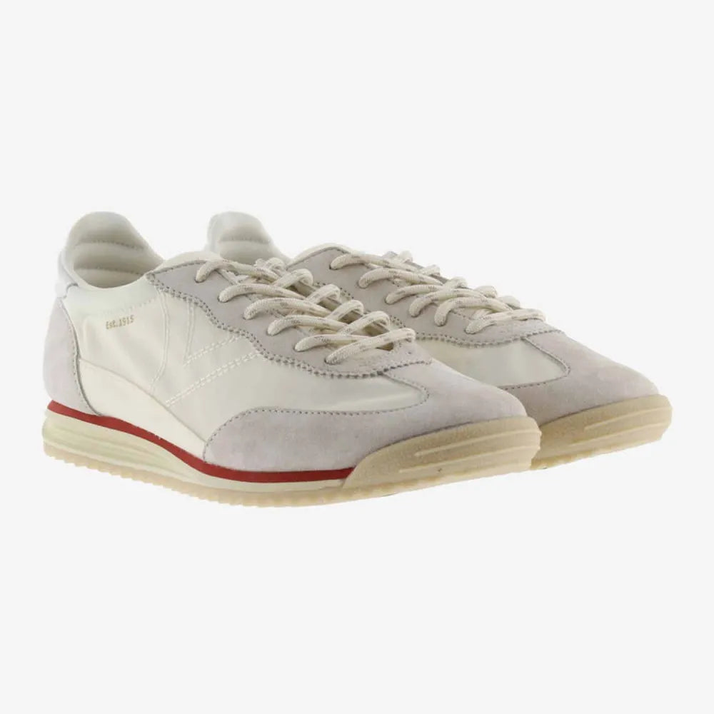 BASKETS VICTORIA 1158108 VEAU VELOURS ET NYLON IVOIRE