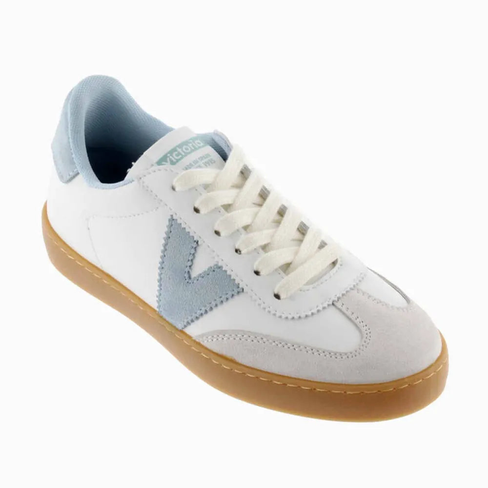 BASKETS SNEAKERS VICTORIA1126206 VEAU ET VEGAN BLEU CIEL