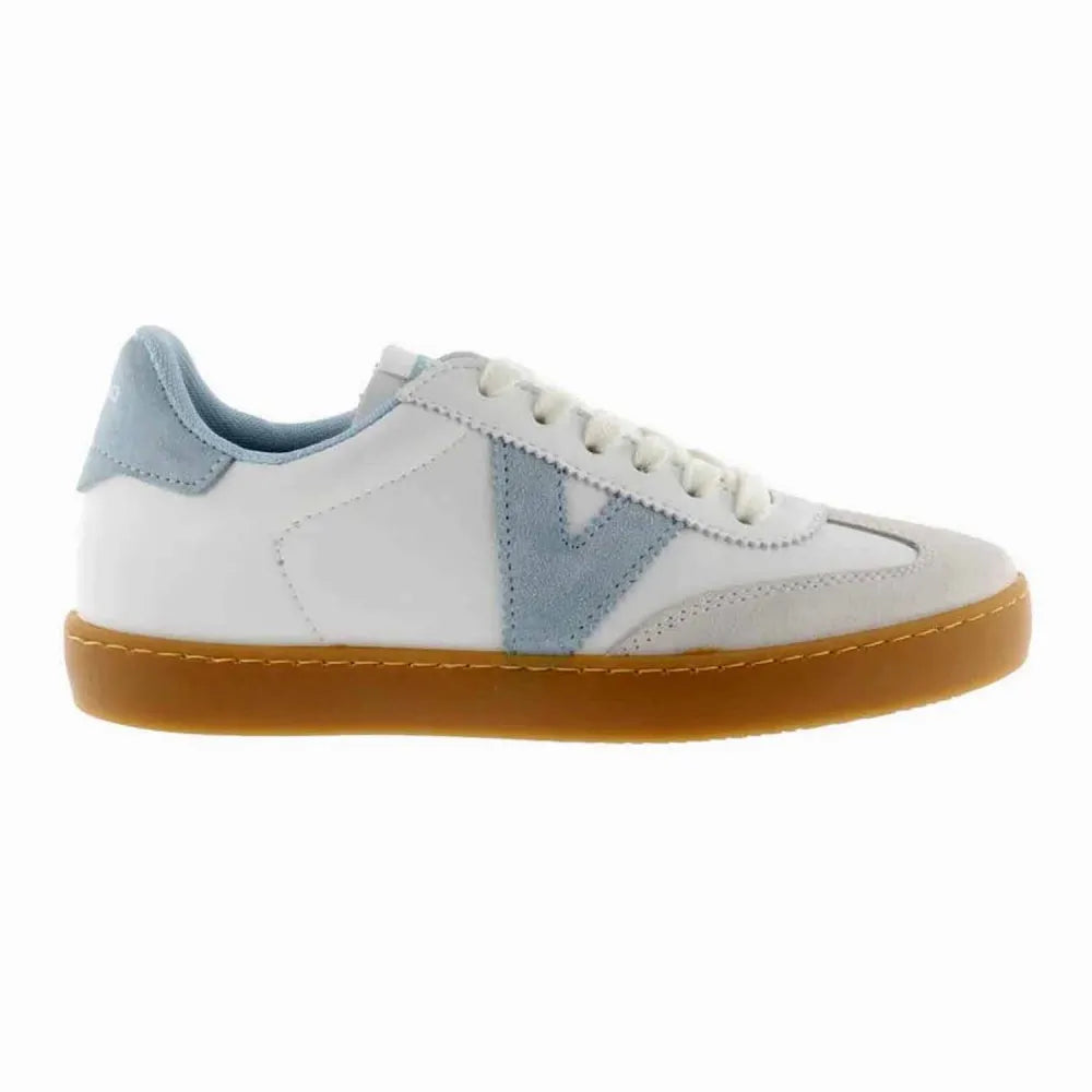 BASKETS SNEAKERS VICTORIA1126206 VEAU ET VEGAN BLEU CIEL