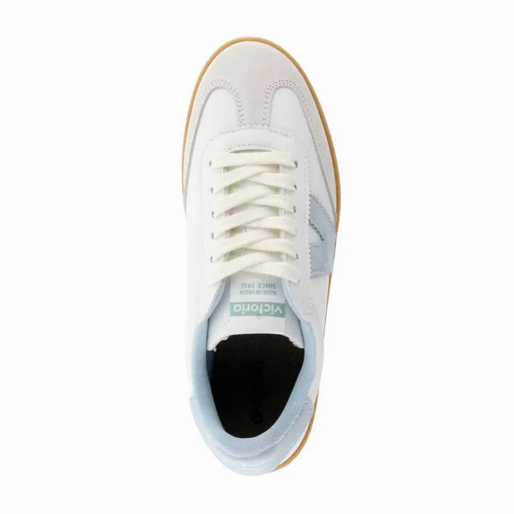 BASKETS SNEAKERS VICTORIA1126206 VEAU ET VEGAN BLEU CIEL