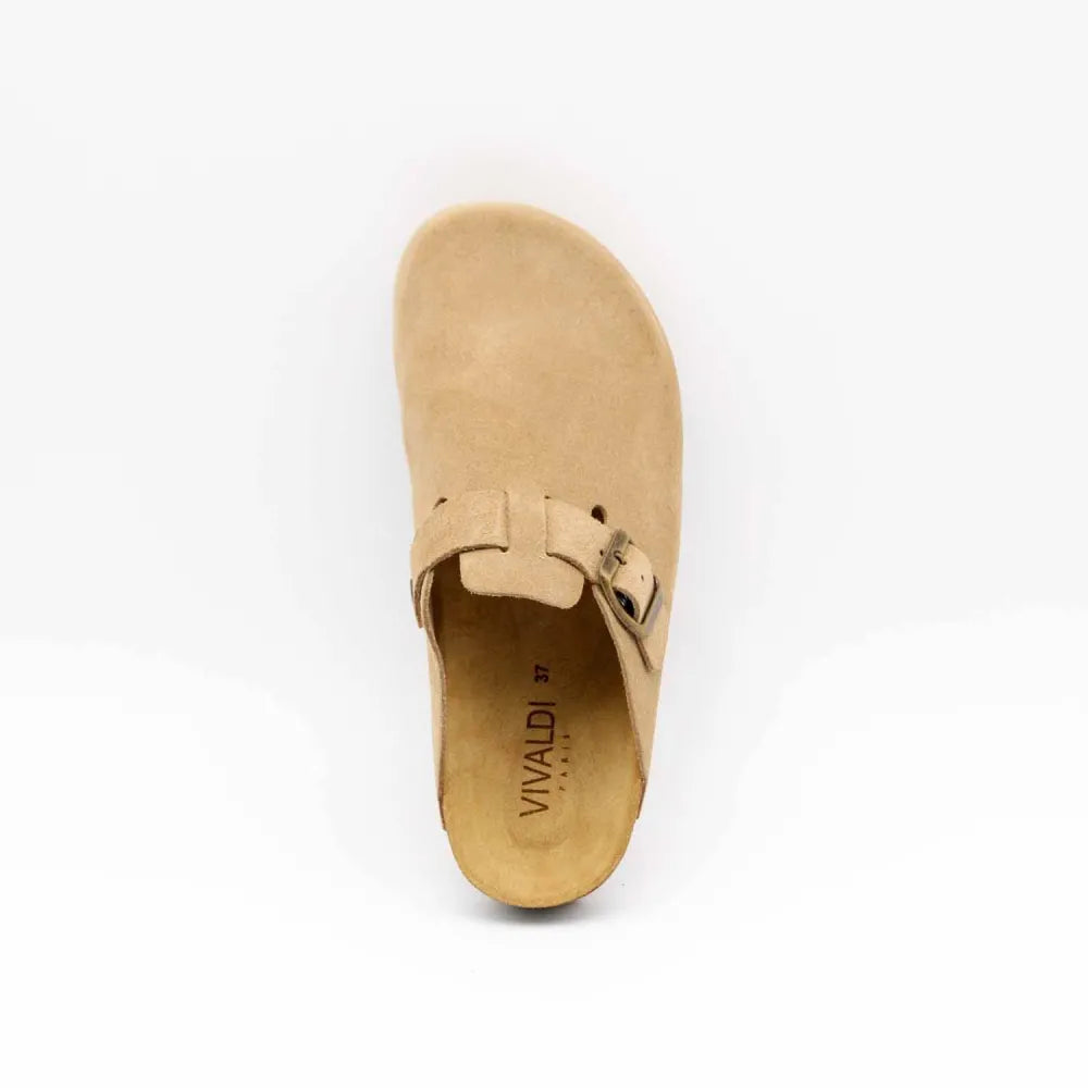 SABOT 86785 CUIR-VELOURS BEIGE