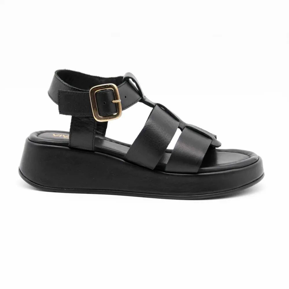 SANDALES GLR-1059 CUIR NOIR