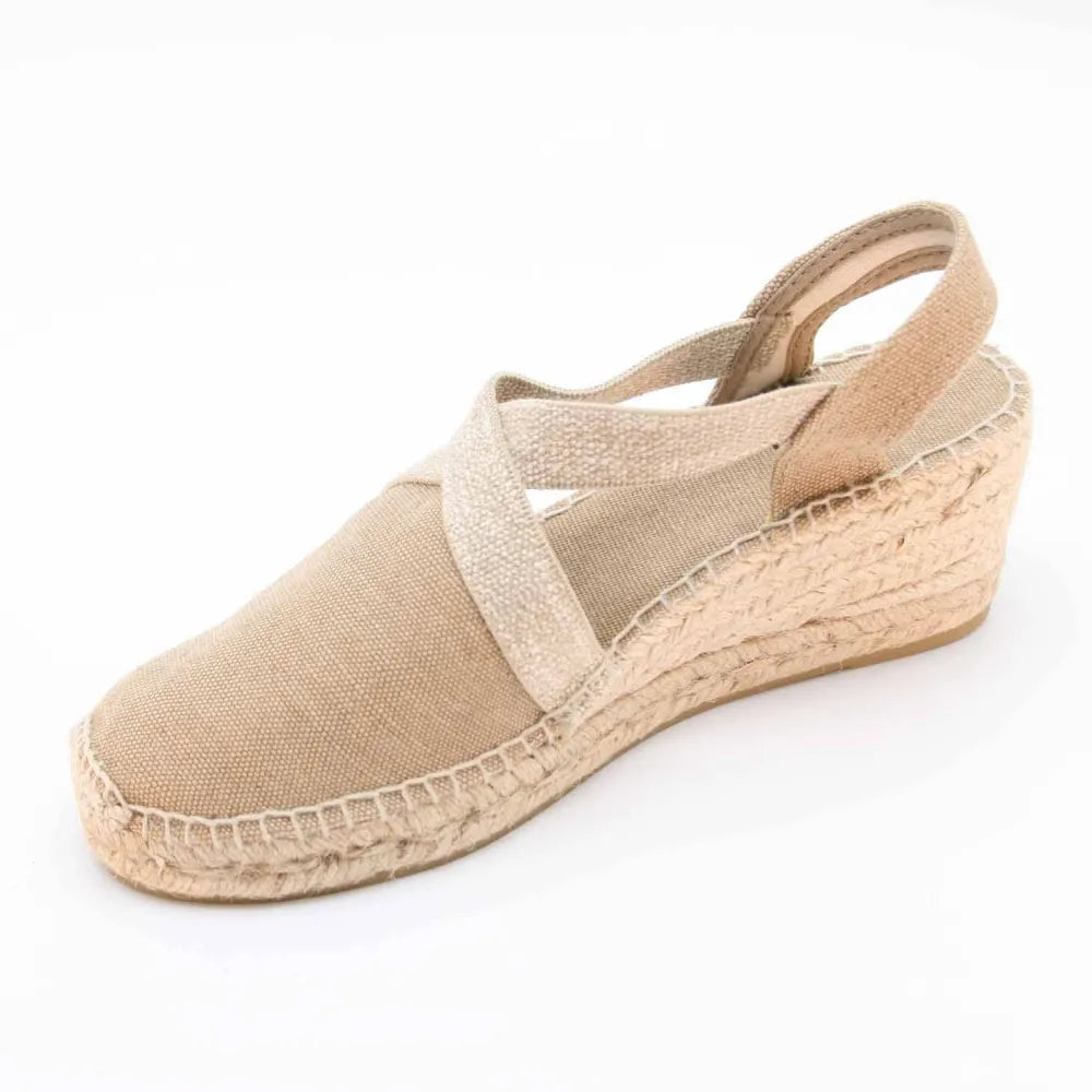 SANDALE ESPADRILLE TERRA-V TOILE BEIGE