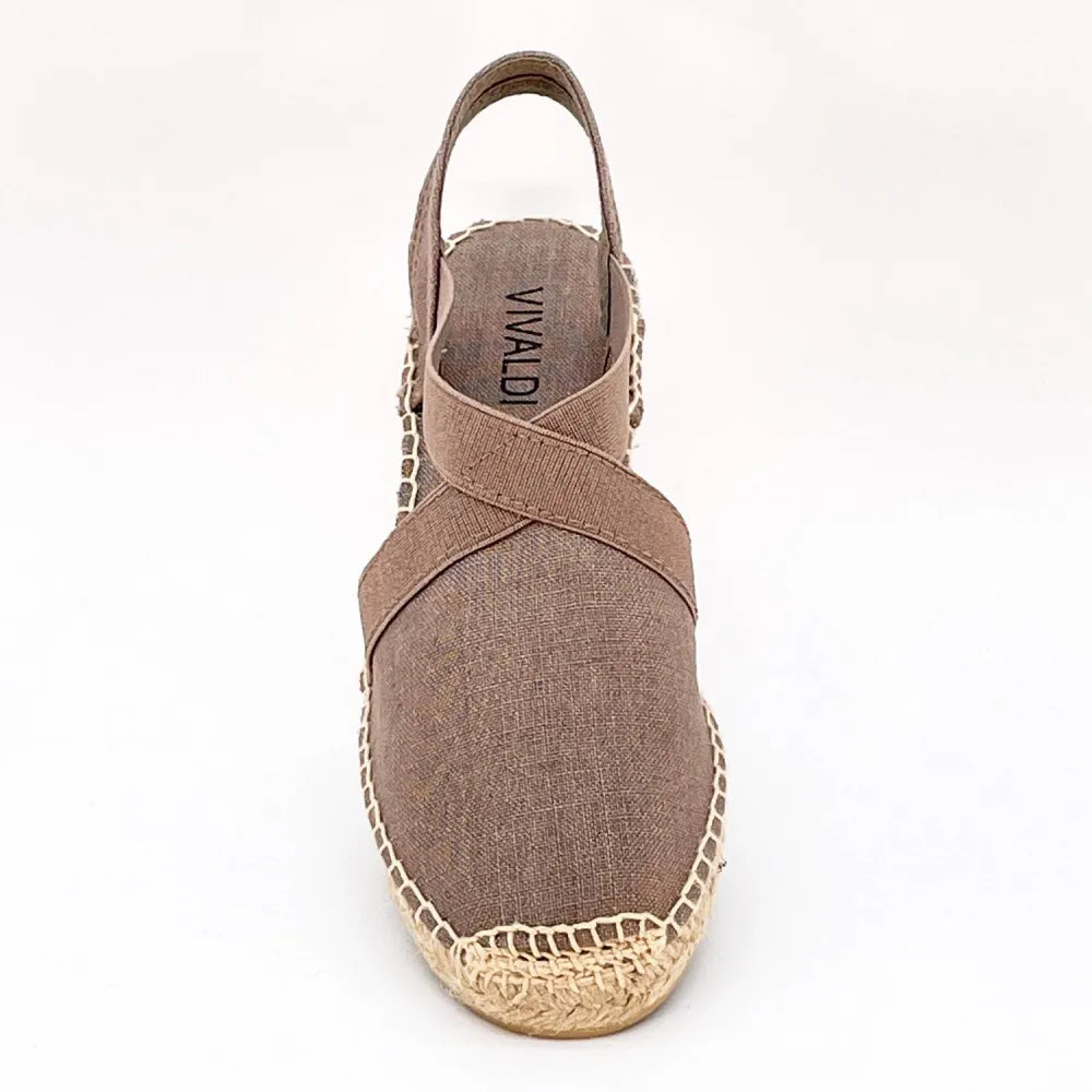 SANDALE ESPADRILLE TER TOILE TAUPE