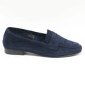 MOCASSIN POSITANO CUIR VELOURS MARINE