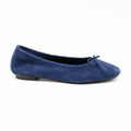 BALLERINE REQINS HARMONY CUIR VELOURS BLEU OCEAN