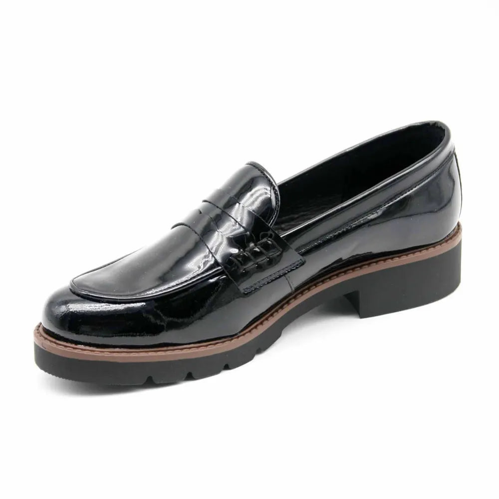 MOCASSIN MEXICO CUIR-VERNIS NOIR