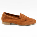 MOCASSIN POSITANO CUIR-VELOURS COGNAC