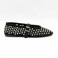 BALLERINE 724 CUIR-VELOURS NOIR