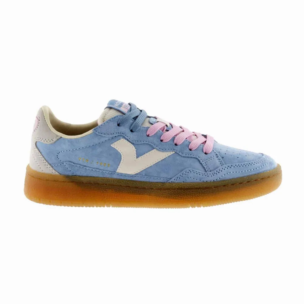 BASKETS VICTORIA 8806107 CUIR-VELOURS BLEU CIEL