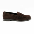 MOCASSIN CARIE CUIR-VELOURS MARRON