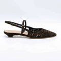 SLINGBACK HOPE8 CUIR VELOURS MARRON